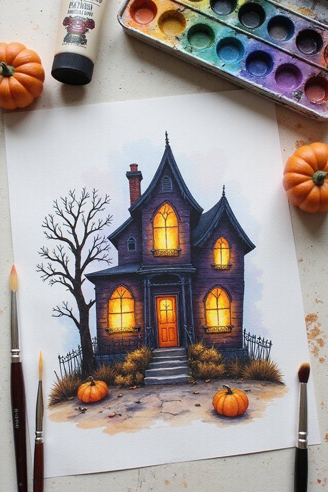 haunted vibe with silhouettes