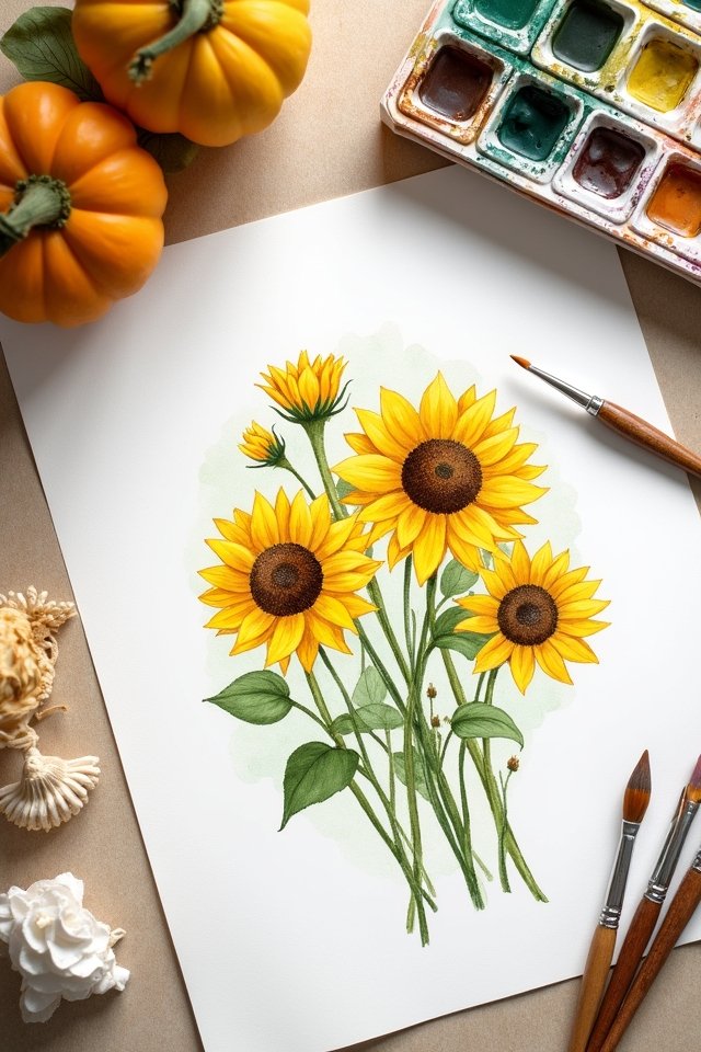 vibrant gratitude through sunflowers