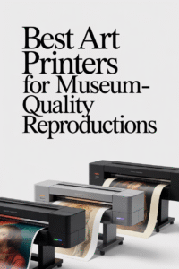 Art printers displaying museum-quality reproductions with vivid color and detail.