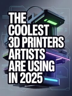 Futuristic 3D printers for artists, highlighted as the coolest technology of 2025.