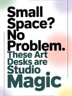 Optimize tiny spaces with creative art desks for studios. Perfect solutions for limited areas!