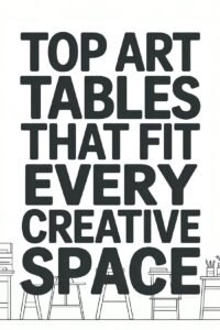 Top art tables for every creative space, perfect for artists and designers seeking versatile solutions.