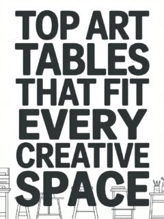 Top art tables for every creative space, perfect for artists and designers seeking versatile solutions.