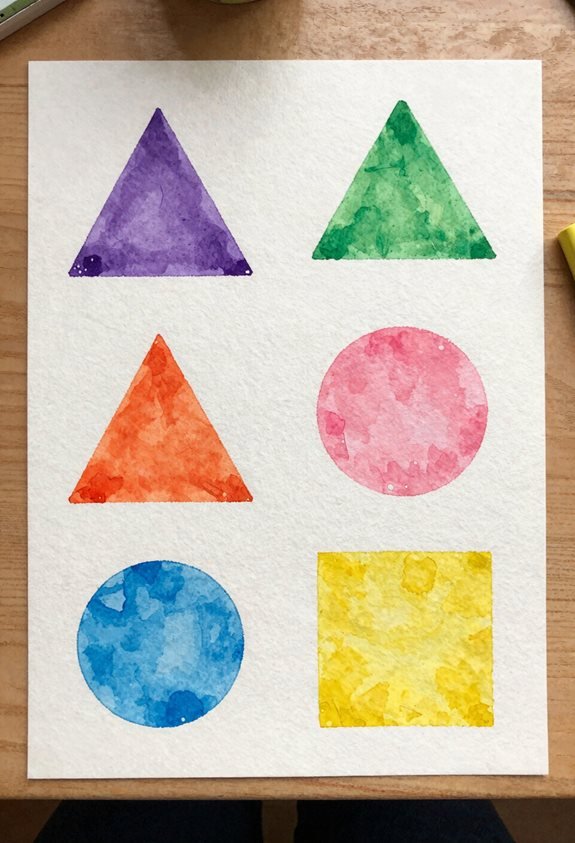 bold shapes enhance backgrounds