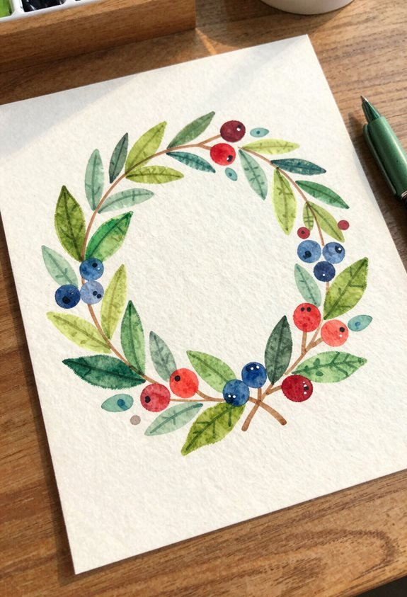 charming whimsical berry wreath