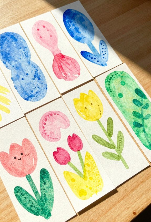 colorful bookmark crafting activity