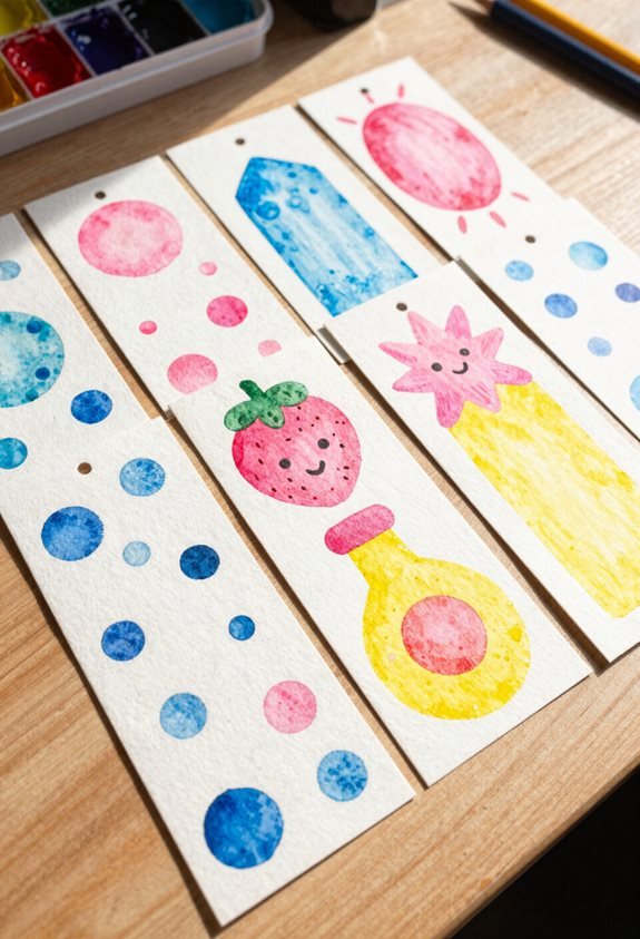 colorful kids bookmark design