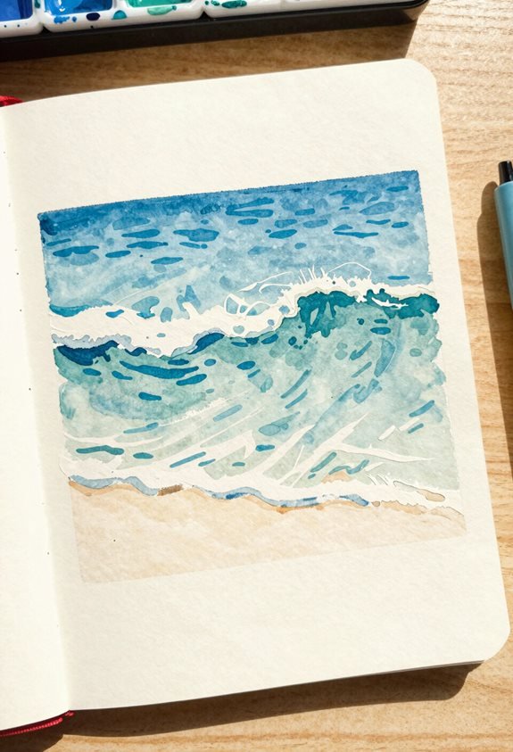 cool toned textured waves