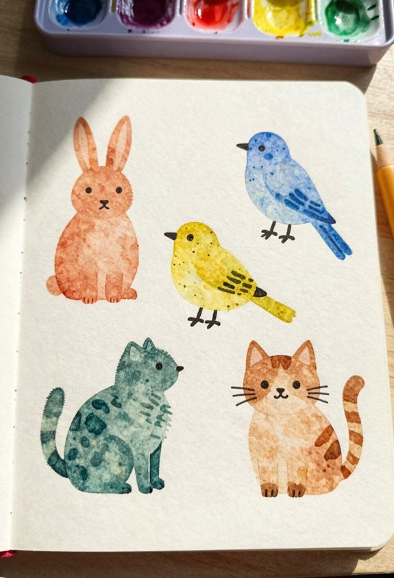 creative animal silhouette art