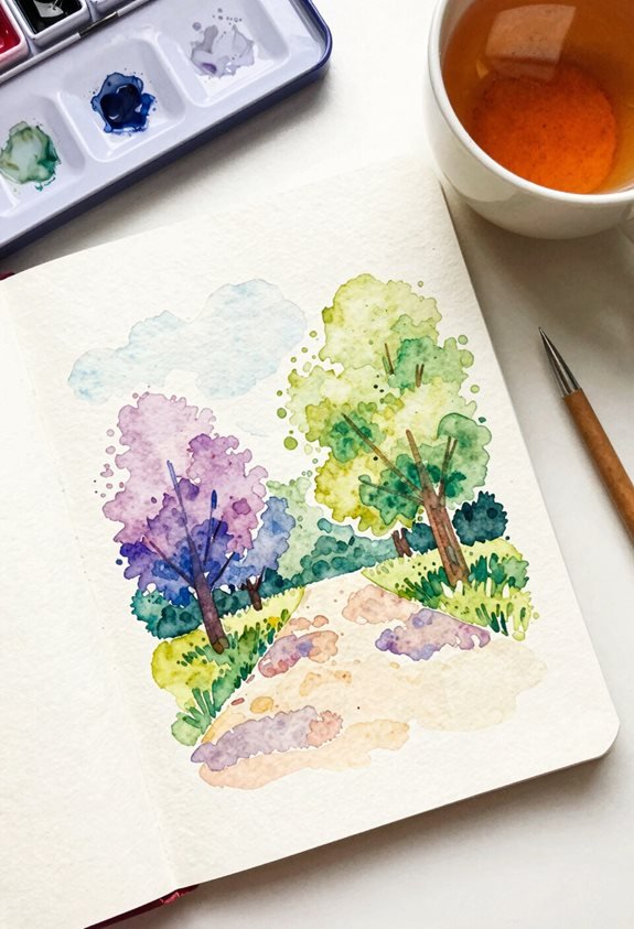 creative color blending technique