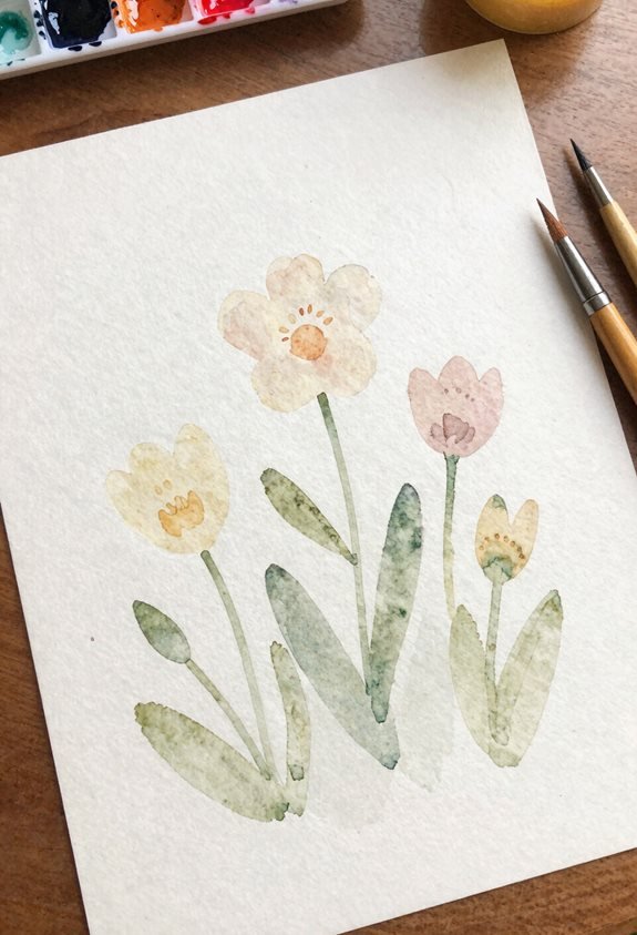 delicate floral gradient designs