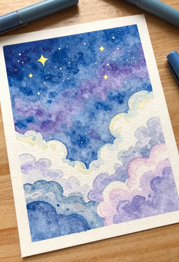 dreamy celestial night sky