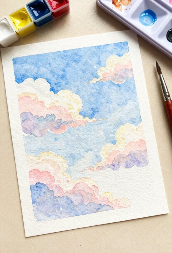 dreamy cloud painting supplies