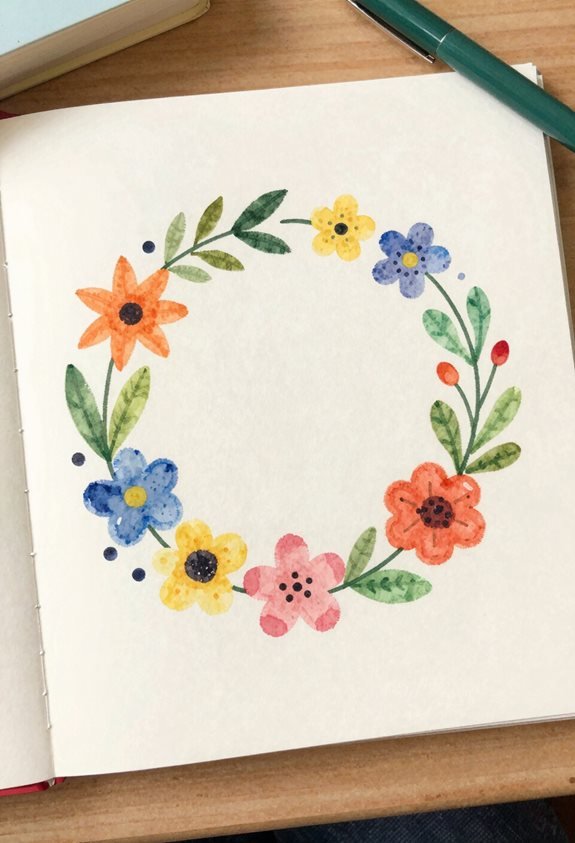 elegant floral wreath designs