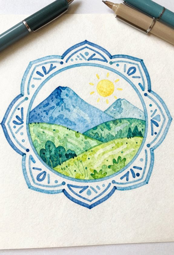 nature inspired mandala art