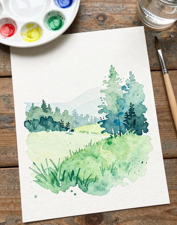 Watercolor Ideas Inspired by Nature Walks - Victoria's Class