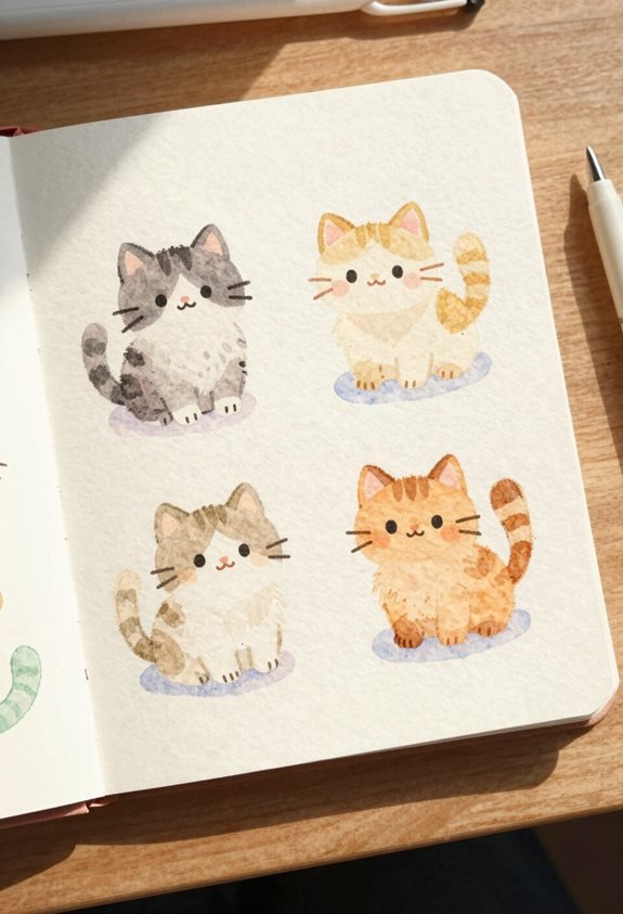 pastel kittens bring joy
