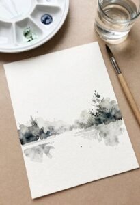 rainy day watercolor fun