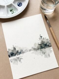 rainy day watercolor fun