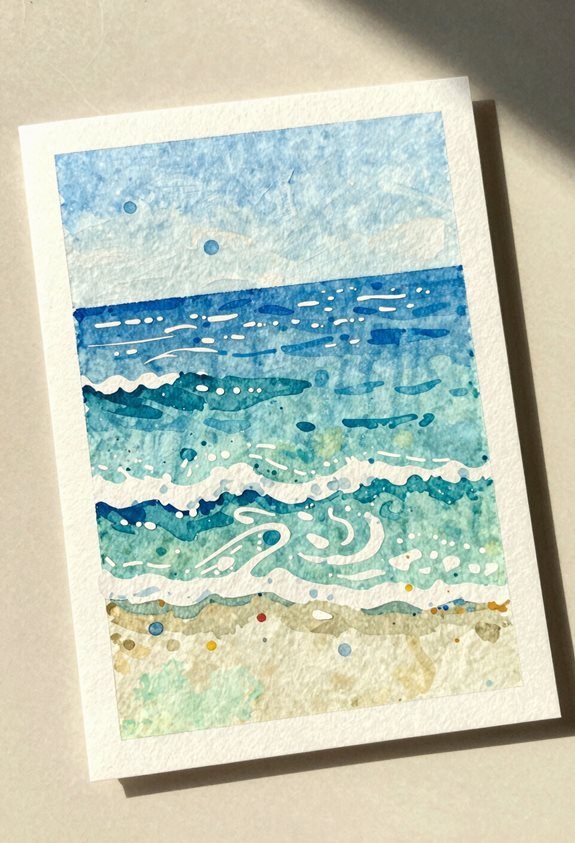 serene ocean wave textures