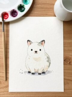 simple watercolor animal paintings