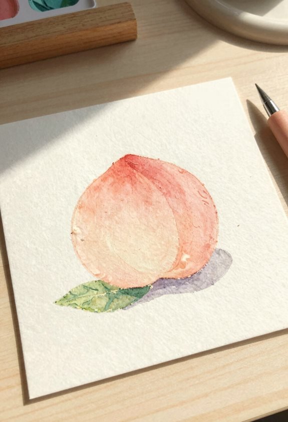 soft blush peach beauty