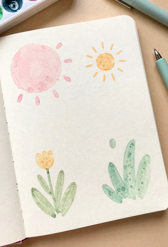 spontaneous watercolor background effects