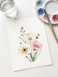 spring inspired watercolor techniques