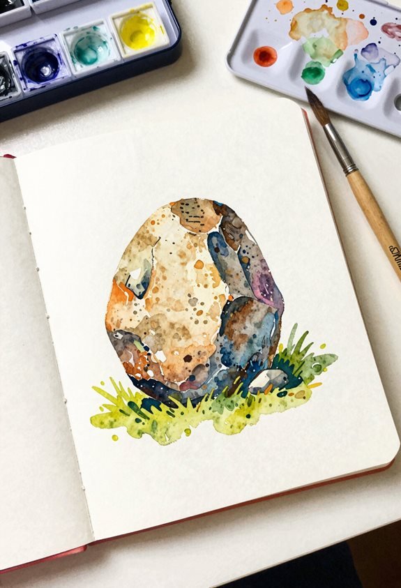 textured rock painting technique