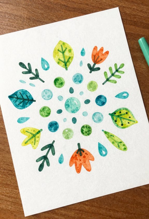 tranquil nature mandala art