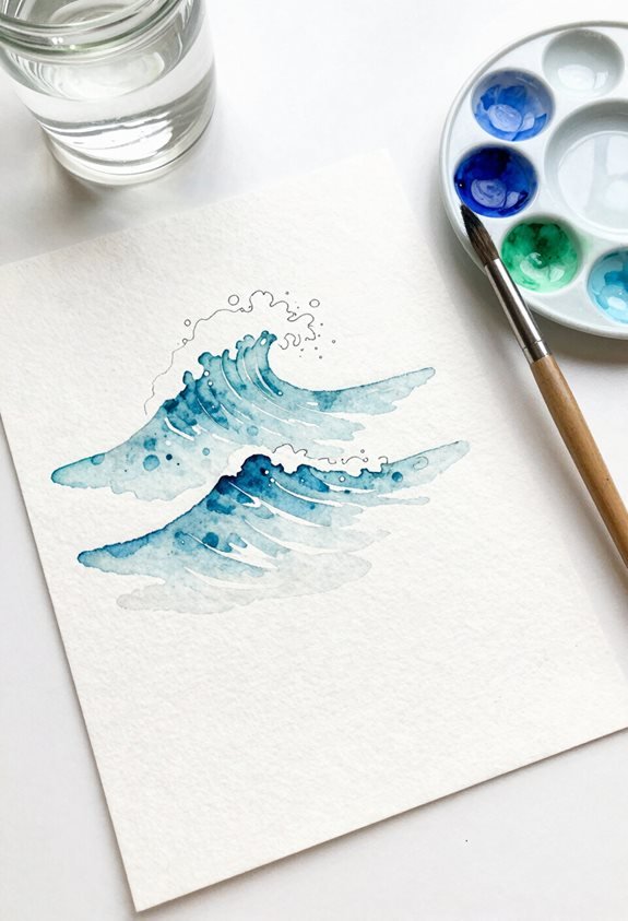 transform artwork with waves