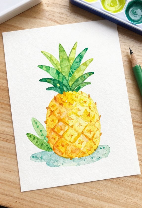 tropical fruit artistic expression