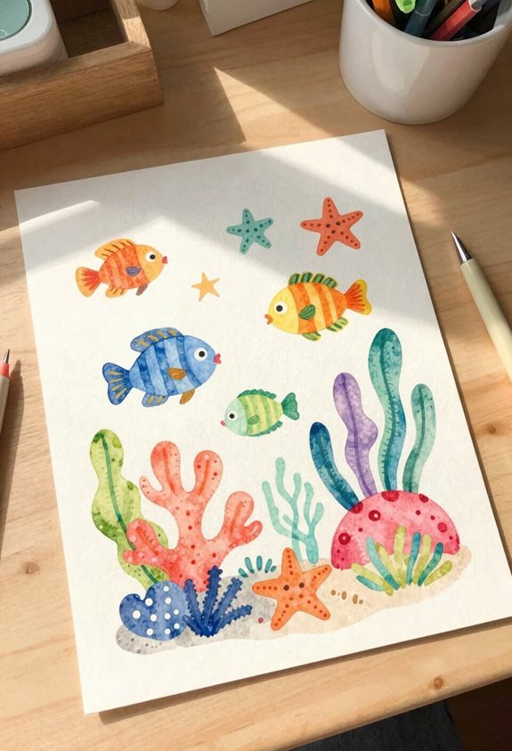 vibrant marine life exploration