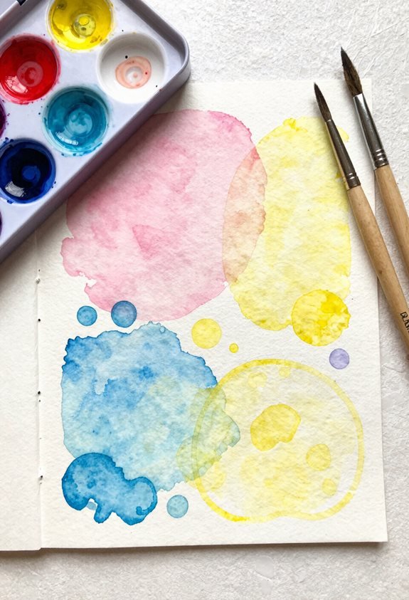 vibrant watercolor creativity bonding