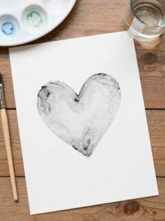 watercolor hearts for valentine s
